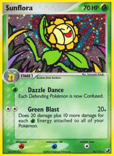 Sunflora 16/115 Unseen Forces Pokemon card
