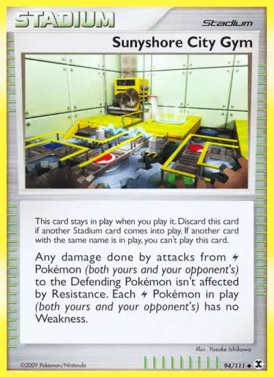Sunyshore City Gym 94/111 Rising Rivals Pokemon card