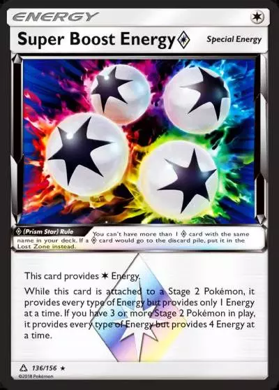 Super Boost Energy ◇ 136/156 Ultra Prism Pokemon card