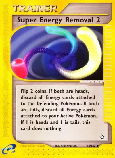 Super Energy Removal 2 134/147 Aquapolis Pokemon card