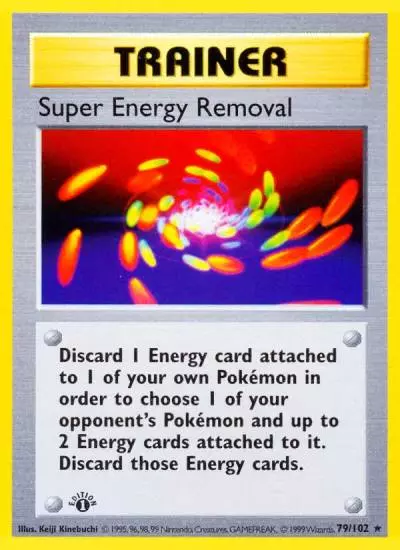 Super Energy Removal 79/102 Base Pokemon card