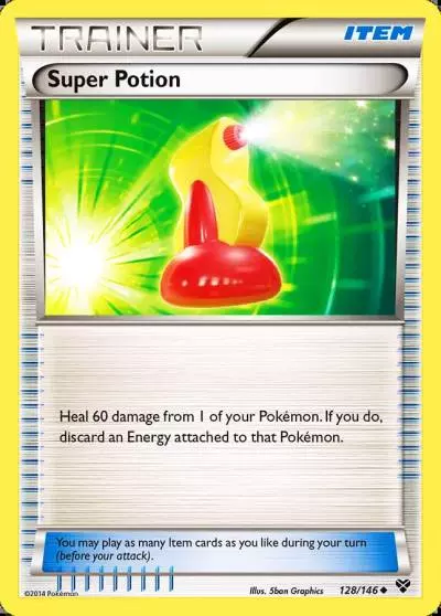 Super Potion 128/146 XY Pokemon card