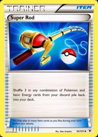 Super Rod 95/101 Noble Victories Pokemon card