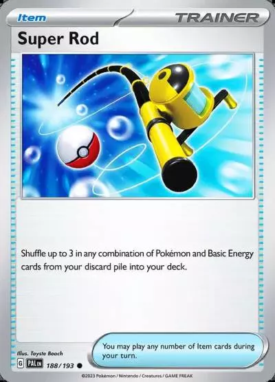 Super Rod 188/193 Paldea Evolved Pokemon card