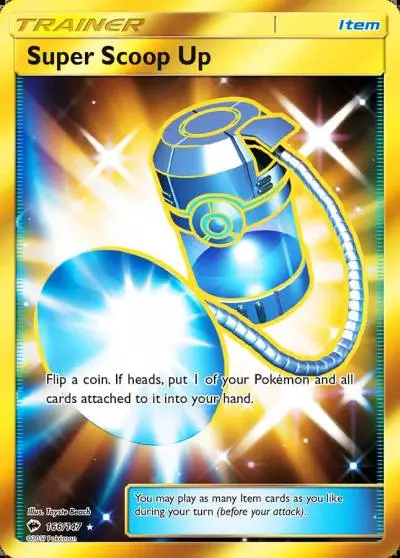 Super Scoop Up 166/147 Burning Shadows Pokemon card