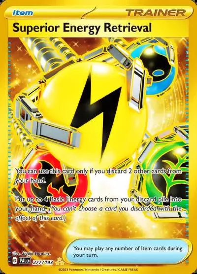 Superior Energy Retrieval 277/193 Paldea Evolved Pokemon card