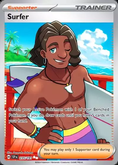 Surfer 235/191 Surging Sparks Pokemon card