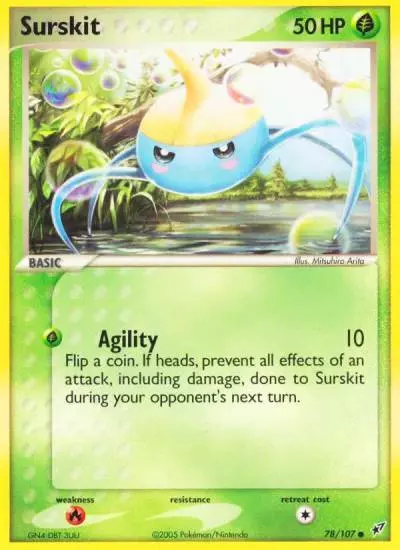 Surskit 78/107 Deoxys Pokemon card