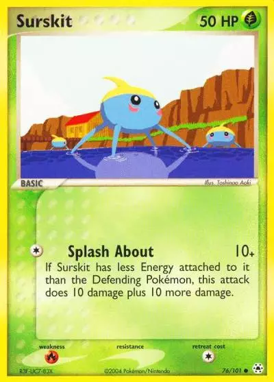 Surskit 76/101 Hidden Legends Pokemon card