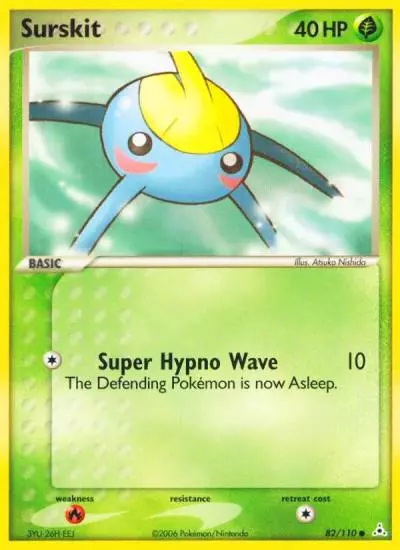 Surskit 82/110 Holon Phantoms Pokemon card