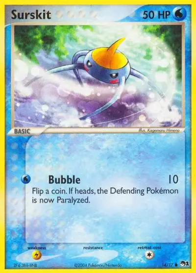 Surskit 14/17 POP Series 1 Pokemon card