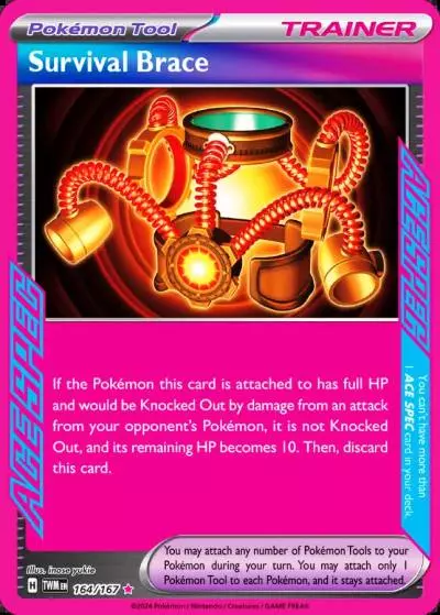 Survival Brace 164/167 Twilight Masquerade Pokemon card