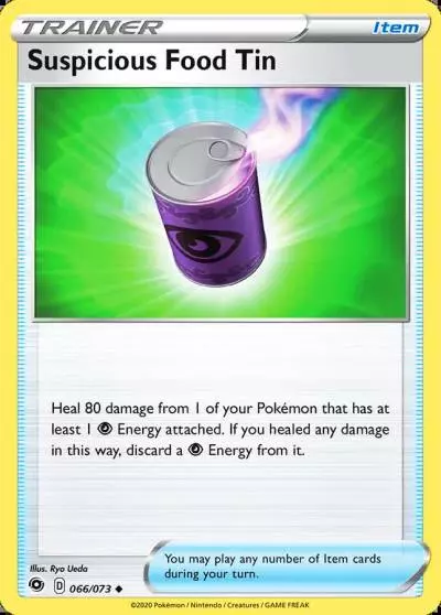 Suspicious Food Tin 66/73 Champion's Path Pokemon card