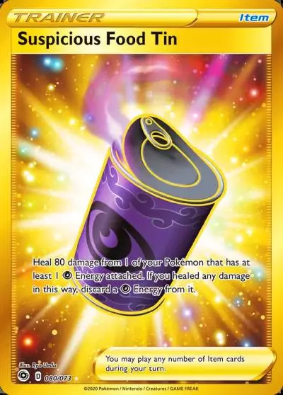 Suspicious Food Tin 80/73 Champion's Path Pokemon card