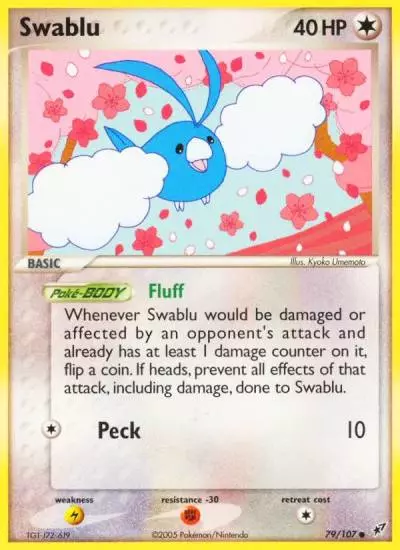 Swablu 79/107 Deoxys Pokemon card