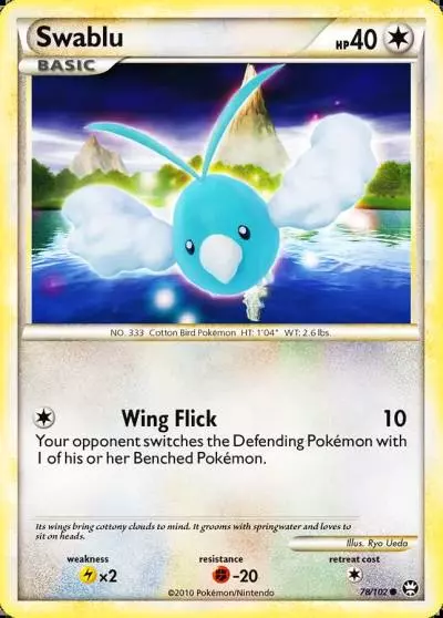Swablu 78/102 HS—Triumphant Pokemon card