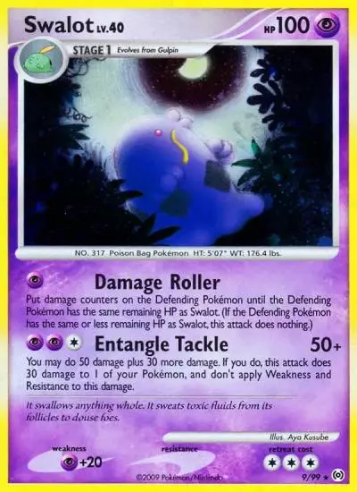 Swalot 9/99 Arceus Pokemon card