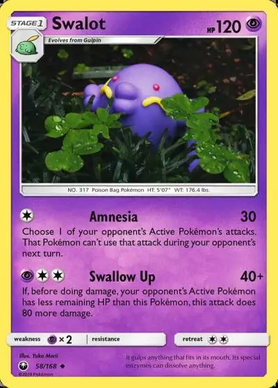Swalot 58/168 Celestial Storm Pokemon card