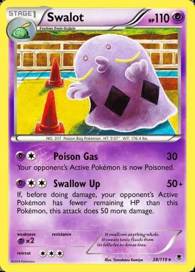 Swalot 38/119 Phantom Forces Pokemon card