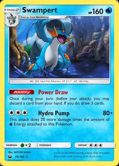 Swampert 35/168 Celestial Storm Pokemon card