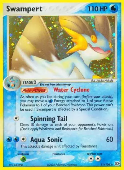 Swampert 11/106 Emerald Pokemon card
