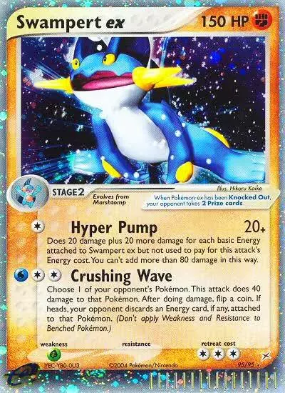 Swampert ex 95/95 Team Magma vs Team Aqua Pokemon card