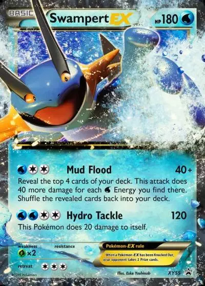 Swampert-EX XY55/211 XY Black Star Promos Pokemon card