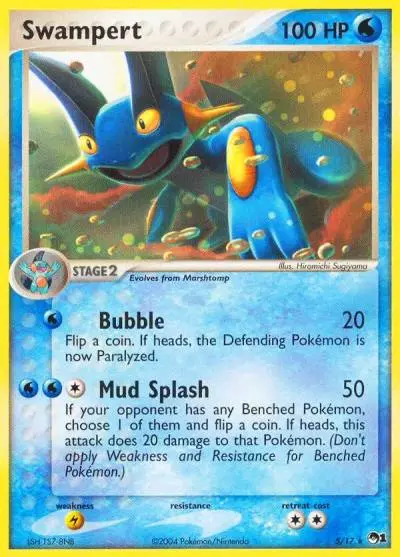 Swampert 5/17 POP Series 1 Pokemon card