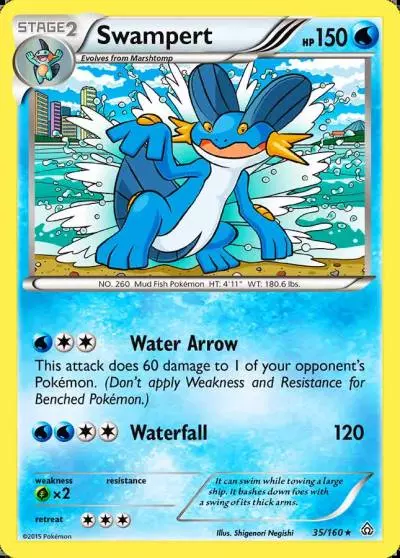 Swampert 35/160 Primal Clash Pokemon card