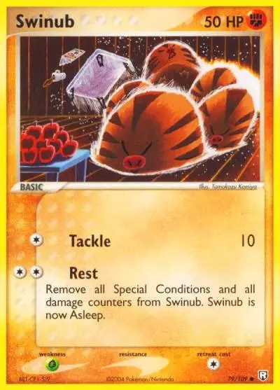 Swinub 79/109 Team Rocket Returns Pokemon card