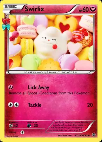 Swirlix RC19/83 Generations Pokemon card