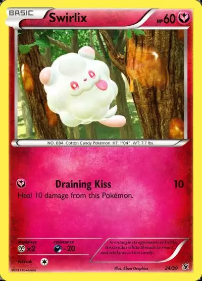 Swirlix 24/39 Kalos Starter Set Pokemon card