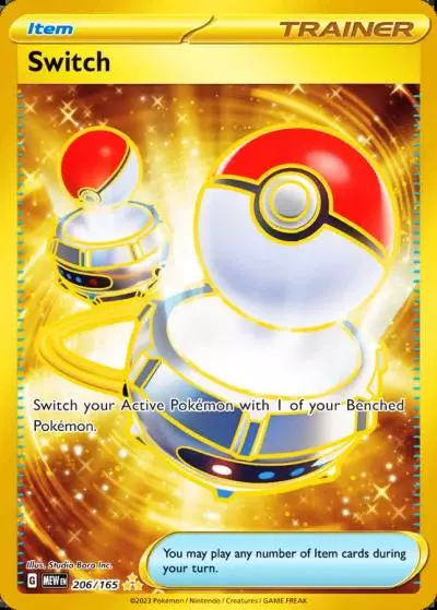 Switch 206/165 151 Pokemon card