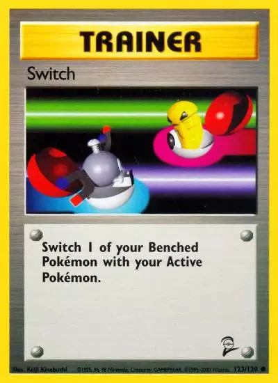 Switch 123/130 Base Set 2 Pokemon card