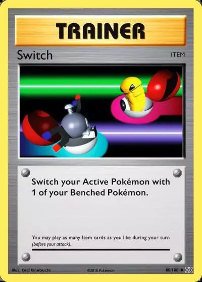Switch 88/108 Evolutions Pokemon card