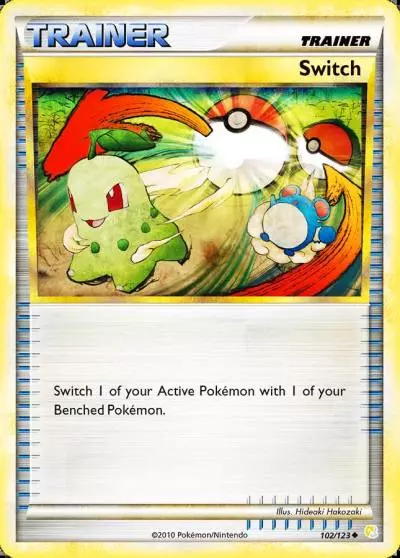 Switch 102/123 HeartGold & SoulSilver Pokemon card