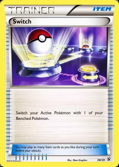 Switch 38/39 Kalos Starter Set Pokemon card