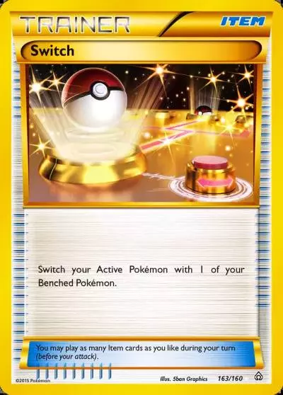 Switch 163/160 Primal Clash Pokemon card