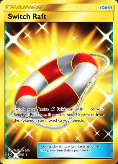 Switch Raft 77/70 Dragon Majesty Pokemon card