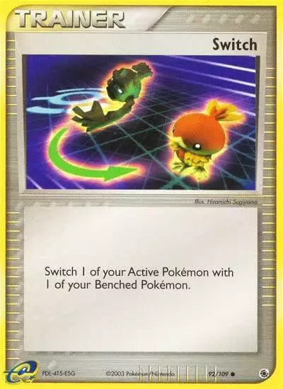 Switch 92/109 Ruby & Sapphire Pokemon card
