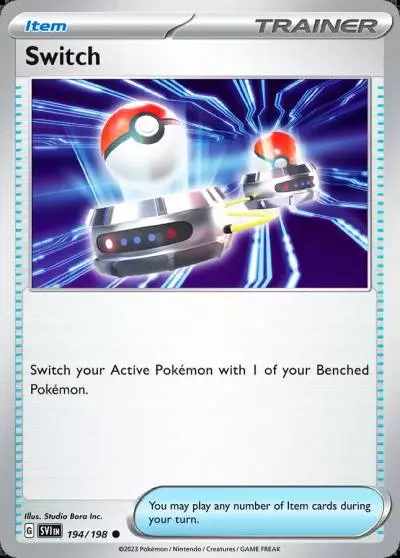 Switch 194/198 Scarlet & Violet Pokemon card