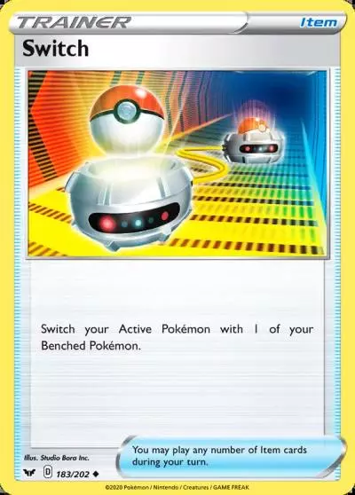 Switch 183/202 Sword & Shield Pokemon card