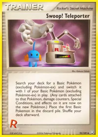 Swoop! Teleporter 92/109 Team Rocket Returns Pokemon card