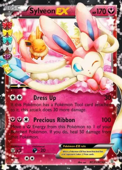 Sylveon-EX RC21/83 Generations Pokemon card