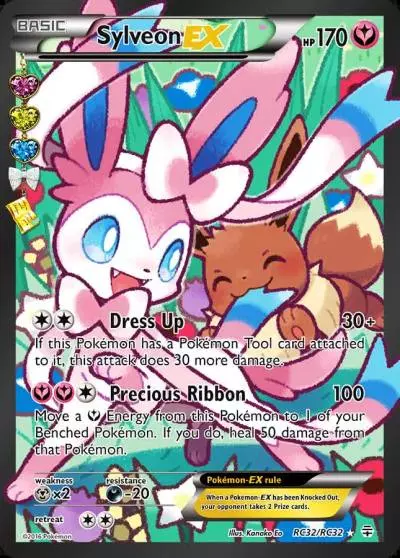 Sylveon-EX RC32/83 Generations Pokemon card