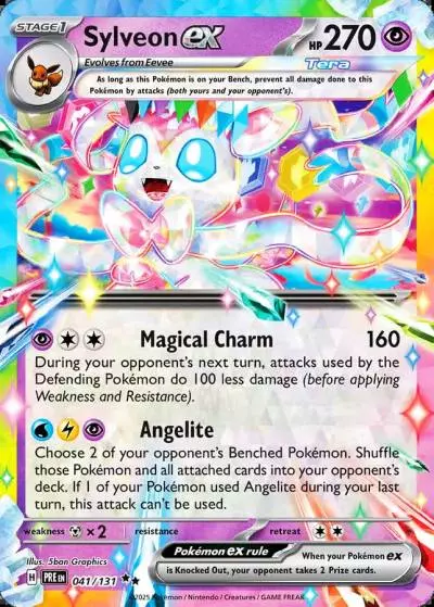 Sylveon ex 41/131 Prismatic Evolutions Pokemon card