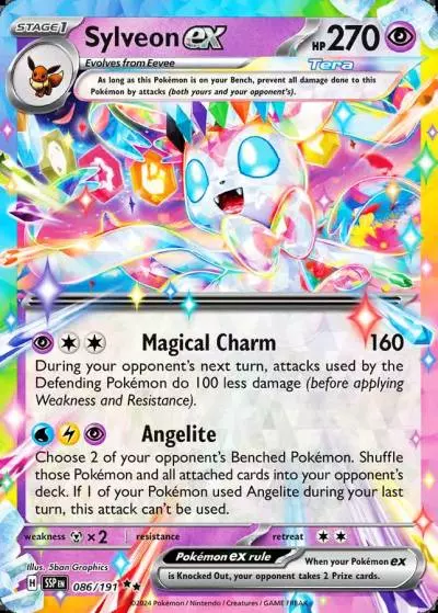 Sylveon ex 86/191 Surging Sparks Pokemon card