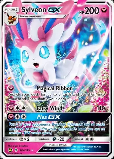 Sylveon-GX 92a/145 Guardians Rising Pokemon card