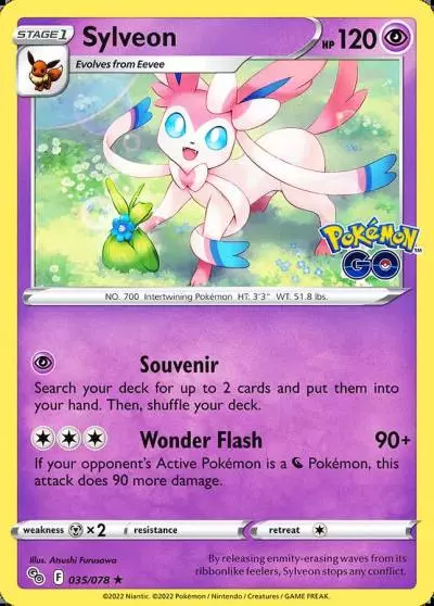 Sylveon 35/78 Pokémon GO Pokemon card