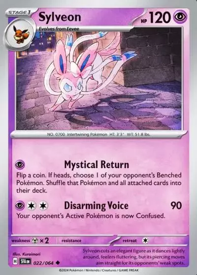 Sylveon 22/64 Shrouded Fable Pokemon card